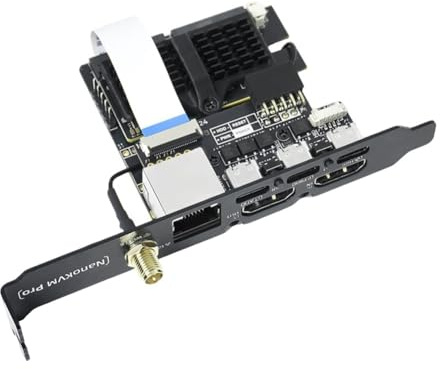 Jnchdghwa HomeLab Server NAS NanoKVM-Pro PiKVM 4K IP-KVM GbE WiFi6 ATX WiFi POE Fernbedienung Zweitbildschirm LED-Streifen AI HD