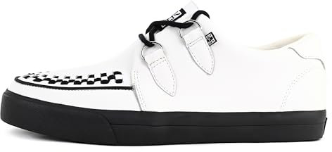 T.U.K. Creeper Sneaker aus Leder & Wildleder - Farbe White Leather - Herren & Damen - Größe 45