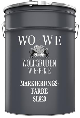 WO-WE Peinture de signalisation SL820 - Marquage au sol pour parking, route - Bleu 5L