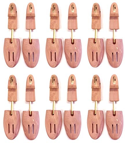Cedar Elements Little Wholesale Program - Cedar Shoe Trees - 6 Pairs Free Shipping, Brown, L