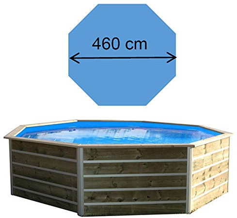 Piscine Bois Waterclip BOHOL 460x94 cm hors sol ocotogonale