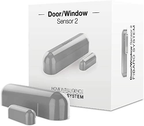 FIBARO Door Windows Sensor 2 / Z-Wave Plus Türfenster und Temperatursensor, Silber, FGDW-002-2