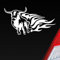 Hellweg Druckerei Stier Horn Devil Tribal Tier Fast Car Bull Auto Aufkleber Sticker Heckscheibenaufkleber