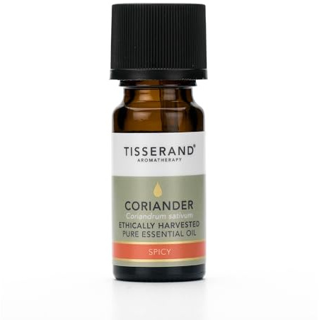 Tisserand - Ethically Harvested Coriander Essential Oil, Massage Oil - Ethically Harvested Coriander, Bath Oil, Aromatherapy Oil - 100% Pure and Natural Essential Oil - 9 ml