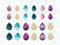 Vintageparts Motivbogen Glitter für Tropfen Cabochons Schmuck selber Machen