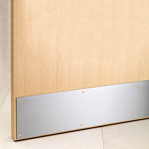 White Hinge Limited Satin Aluminium Kick Plate 32 x 6 Bottom Door Protection