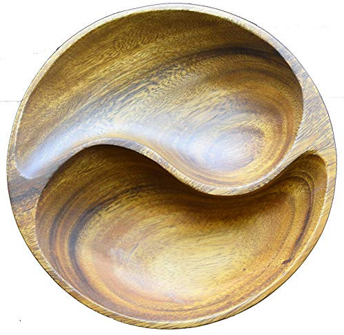 PACIFIC MERCHANTS Yin Yang Schüssel mit 2 Fächern, 1 Stück