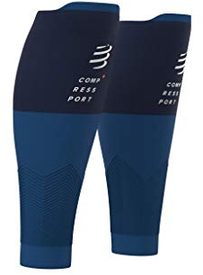 COMPRESSPORT Mixte R2v2 Manchon de Compression Mollets, Bleu, T2 EU, 34-38
