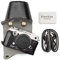 kinokoo Olympus Pen-F Case, PU Leather Protective Case for Olympus Pen F with 14-42mm Lens Camera Bag with Shoulder Strap and Storage Bag (Black)