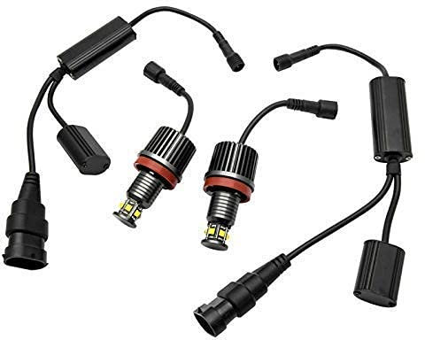Lámparas LED de Luz Blanca de Ojos de Ángel, LanCo 2 X H8 120W Cree Angel Eye Marcador LED Halo Light Fit E82 E90 E92 E60 E61 E63 E89 X6