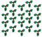 EXCEART 100pcs Christmas Applique Patches Embroidery Patches Sequins Iron On Badges Sew-on Patches Clothes Embellishments for Sewing DIY Craft Christmas Wreath Decor