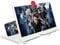 MESURE 12 Zoll Handy Lupe,3D Bildschirm Vergrößerungsglas,Hd Handy Vergrößerungs Bildschirm,Klappständer Ausziehart,Faltbarer Mobiltelefonverstärker, Bildschirmvergrößerer for Videos, Filme