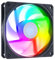 Cooler Master SickleFlow 120 ARGB Reverse Edition Square Frame Fan, Reverse Fan Blade, ARGB 3-Pin, Individually Customizable LEDs, Air Balance Blade, 120mm PWM for Case & Liquid Radiator