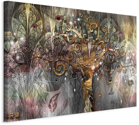 murando - Leinwandbild Abstrakt, Schlafzimmer, Wohnzimmer, Kunstdruck | Hochwertige Leinwand, sofort aufhängbar, ideal fürs Wohn- oder Schlafzimmer, wasserfest und lichtecht, langlebig, stilvoll