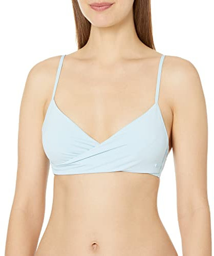 Roxy Damen Solid Beach Classics Wickel-BH Top, cool Blue, X-Large