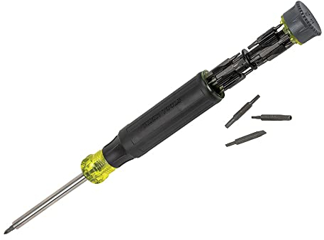 Klein Tools Destornillador de precisión 32328, destornillador multibroca 27 en 1, puntas para reparación de productos Apple, imán de tierras raras, reparación electrónica