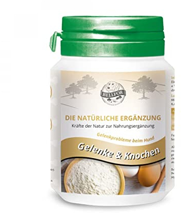 Bellfor Gelenke & Knochen – Ergänzungsfuttermittel für Hunde mit Ovopet®, Kollagen & Hyaluronsäure – 80 Kapseln – Unterstützung der normalen Gelenk- und Knochenfunktion