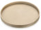 Hanobe Deko Tablett Rund Holztablett: Vintage Gold Dekotablett Holz Rustikal Serviertablett 30cm Landhaus Tabletts Rundes Kerzentablett Matt Goldenes Fuer Kueche Tisch Kaffee Kerzen Tischdeko
