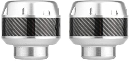 WREXIL Schutz 2 Stück Universal-Motorrad-Fallschutz-Vorderradgabelschalen Aus Aluminiumlegierung Teile (Color : Black)