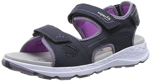 Superfit Mädchen Criss Cross Sandale, Blau Lila 8020, 33 EU