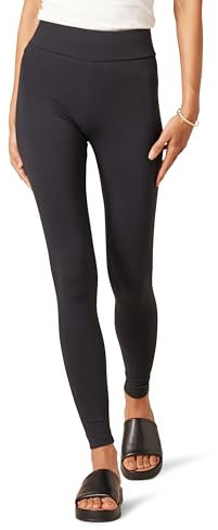 Amazon Essentials Damen Ponte-Leggings (in Übergröße erhältlich), Schwarz, XS