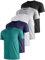UEEKO 5er Pack Sport Herren Tshirt Set Kurzarm Sporthirt Running Herren Schnelltrocknend Atmungsaktiv Fitness Funktions Sporthirt Running Herren.(3X-Large)