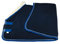 WAGNER Fleece Abschwitzdecke mit Fellkragen (Blau-Royalblau, 125)