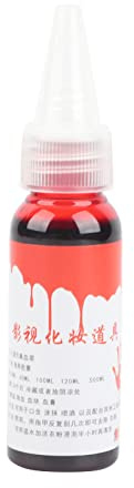 schminke für verletzungen,Fake Blut,Fake Blood,Kunstblut Für Haut,Lood,Halloween Make Up,Kunstblut Halloween,Kunstblut,Sangue Finto,Fake Blood 30Ml Profi Kunstblut Spezial Halloween Wundnarben Zombie