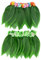 2 Stück Hawaii Rock Hawaii Kostüm Hula Rock Blätter Blumen Rock Palmblätter Hibiskus Blumen Gras Rock für Erwachsene Elastischer Hawaii Rock für Kostüm Sommer Strand Hawaiian Luau Tiki Party (Style B)