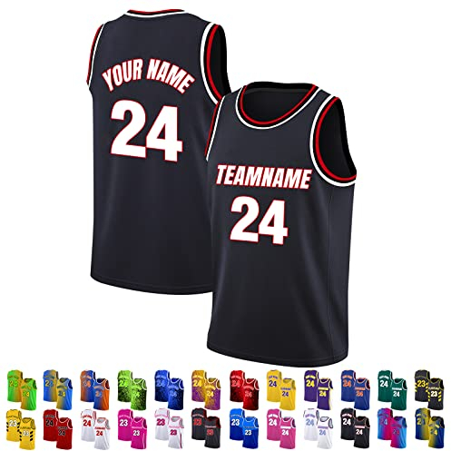 FwSYouMAI Benutzerdefinierte Basketball-Trikot, gedruckt Team Name/Nummer, personalisierte Sport-Trikots Uniformen für Männer/Frauen/Jungen/Mädchen-Stil 10