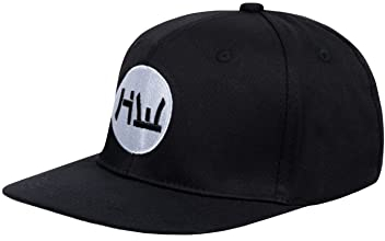 HIDETOSHI WAKASHIMA Sakae Izumi Aoba Snapback Kappe. Baseball Cap aus Baumwolle, mit geradem Schild, Buckram verstärkt, 6-Panel mit Eyelets, für Erwachsene, größenverstellbar (schwarz)