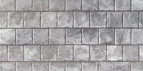 Extra Long Slate Roof Paper, Doll House Miniature. 1.12 Scale