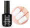 Beetles 15 ml UV Gel Nagellack Milchig weiß, Nagellack Schneeweiß UV LED Maniküre Nagelstudio DIY Gel Nagelkunst Design für Anfänger