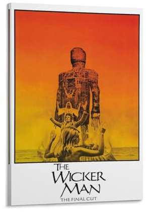 LIANGSHUANG 1970er Jahre Mystery Films The Wicker Man Poster Leinwand Wandkunst Drucke Poster Foto Bild Malerei Poster Raumdekor 30 x 45 cm
