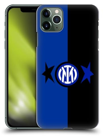 Head Case Designs Officially Licensed Inter Milan Black & Blue IM 2Stars Hard Back Case Compatible With Apple iPhone 11 Pro Max