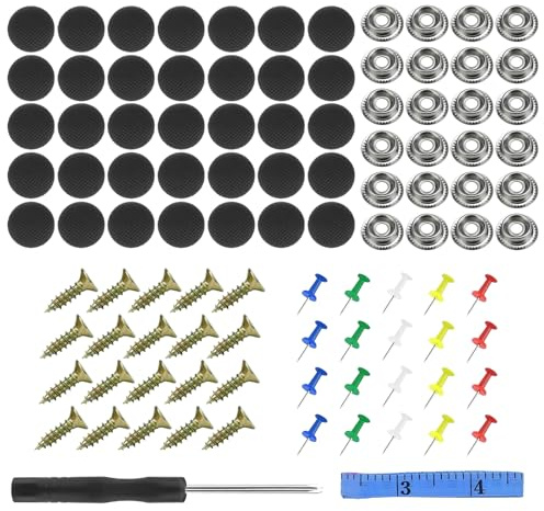 65 Stück Dachhimmel Reparatur Set, KFZ Reparatur Nieten, Auto Reparatur Nieten Set, Auto Dachhimmel Reparatur Knopf,Auto Himmel Reparatur Set, Ersatz Dachhimmel Reparaturknopf für Alle Autos