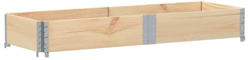 vidaXL Paletten-Aufsatzrahmen 150x50 cm Massivholz Kiefer