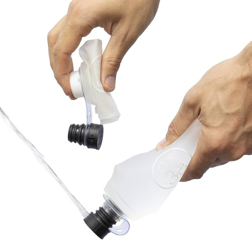 CuloClean Tragbares Bidet mit flexibler Flasche (500 ml, 499.8 ml) – ideal für Reisen, Wandern, Toilette oder Camping. Ultraleicht (34 g), inklusive CuloClean (schwarz), flexibler Flasche und