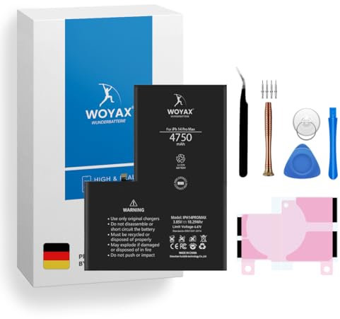 Woyax Wunderbatterie Kompatibel mit iPhone 14 Pro Max Akku 4750 mAh Hohe Kapazität