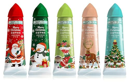 Weihnachten Handcreme Geschenkset, Handcreme Geschenkset Weihnachtsgeschenke, Mini Handcremes, Hand Feuchtigkeitscreme für Raue, Geburtstagsgeschenk Weihnachtsgeschenke für Frauen Männer