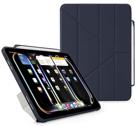 Pipetto Origami No3 Pencil Case iPad Pro 11 M4/M5 Dark Blue