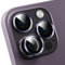 GANGANPRO Protecteur d'objectif d'appareil photo compatible avec iPhone 11/iPhone 12/iPhone 12 Mini, résistant aux rayures, coque de protection d'objectif d'appareil photo en verre trempé transparent,