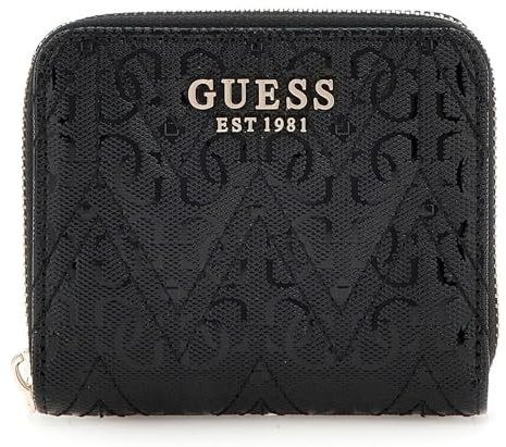 GUESS Adelard SLG Small Zip Around Handtasche für Damen, Schwarz, Einheitsgröße, Adelard SLG Small Zip Around