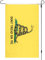 Bandera comas un bocadillo, banderas patrióticas para habitación - Banderas libertarias de Gadsden - Bandera interior al aire libre de doble cara, banderas de garaje novedosas 35 × 59 pulgadas para fi