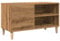 vidaXL Plattenschrank Artisan-Eiche 84,5x38x48 cm Holzwerkstoff, Schallplattenschrank, Vinylschrank, LP-Schrank, Schallplattenschränke, Vinyl Schrank