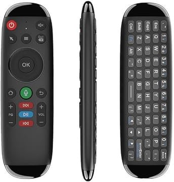 Wireless Multi Function Remote Control, Keyboard and Mouse Remote Control, 2.4G Universal Remote Control for Smart TV, Android Projector, PC, Etc