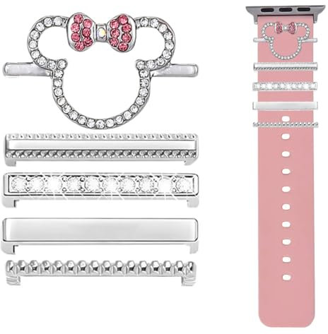 LQIOACU 5 Stück Appl e watch charms, Charms appl e watch armband, Charms für appl e watch armband (Mic ky Maus)