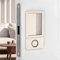 Vilgftyiet Serratura magnetica senza maniglie, montaggio a filo piatto, silenzioso, push-pull, invisibile, per porte interne della camera da letto moderna, facile installazione (cachi)