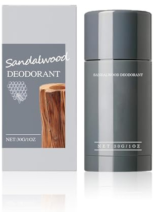Sandelholz-Duft-Stick, Sandelholz Deodorant Stick, Odor And Sweat Control, Sanfte alkoholfrei, Geruchsneutralisierung, Halten Sie Ihre Achselhöhlen im Sommer trocken, 30g (30g, 1pc)
