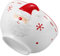 UTHCLO Bowl Cerámico Santa Claus Para Ensaladas y Postres Tazón Multifuncional Diseño Relieve Navideñas y Cocina